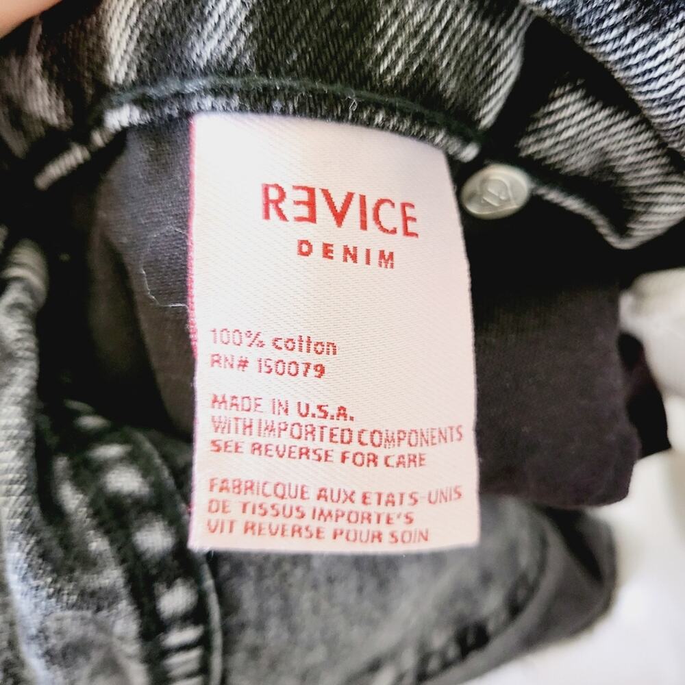 Revice Two-Tone Straight Leg Jeans Size 26 - Picture 9 of 12